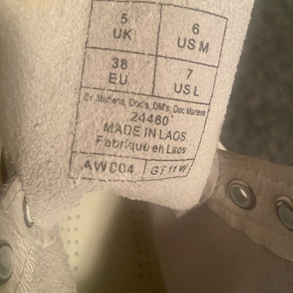 Dr. Martens Pascal Mono Optical White US size 7 women’s - Picture 8 of 9